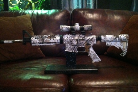 Vista Print Snow Camo AR15